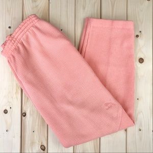Coral Pink Sweater Puma Sweatpants